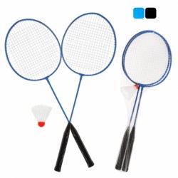 БАДМИНТОН X-MATCH МЕТАЛЛИЧЕСКИЙ С ВОЛЧАНКАМИ, УПАКОВКА СЕТКА, ЦВЕТА В АССОРТИМЕНТЕ